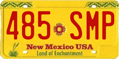 NM license plate 485SMP