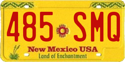 NM license plate 485SMQ