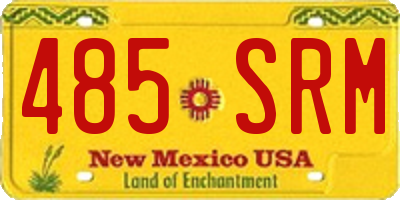 NM license plate 485SRM