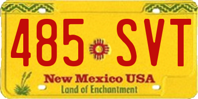 NM license plate 485SVT