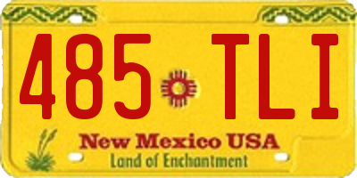 NM license plate 485TLI