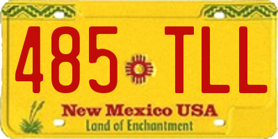 NM license plate 485TLL