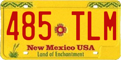 NM license plate 485TLM