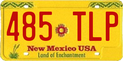 NM license plate 485TLP
