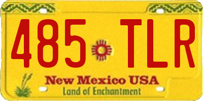 NM license plate 485TLR