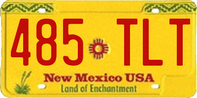 NM license plate 485TLT