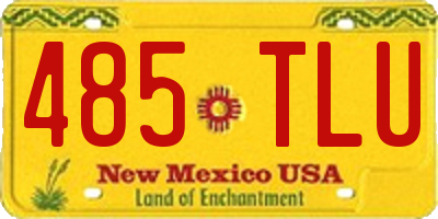 NM license plate 485TLU