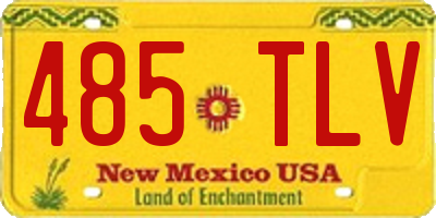 NM license plate 485TLV