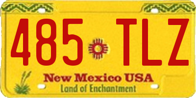 NM license plate 485TLZ