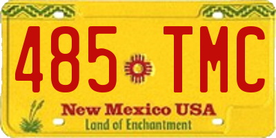 NM license plate 485TMC
