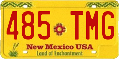 NM license plate 485TMG