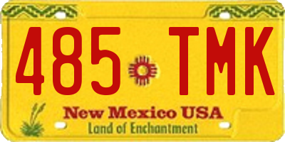 NM license plate 485TMK