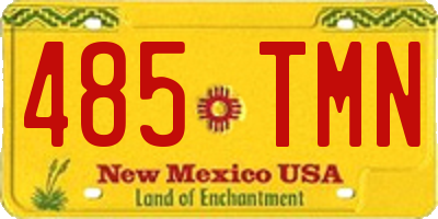 NM license plate 485TMN