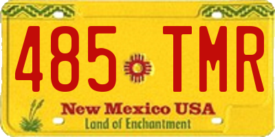 NM license plate 485TMR