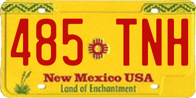 NM license plate 485TNH