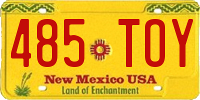 NM license plate 485TOY