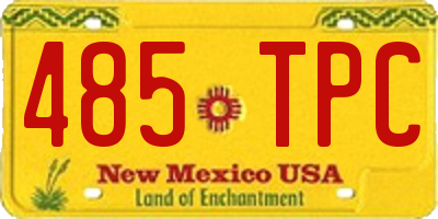 NM license plate 485TPC