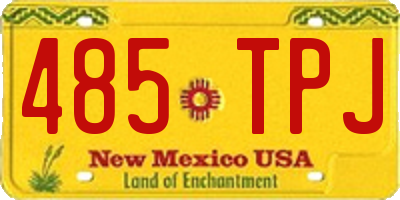 NM license plate 485TPJ