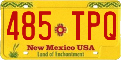 NM license plate 485TPQ