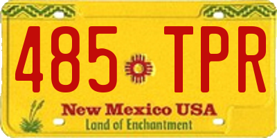 NM license plate 485TPR
