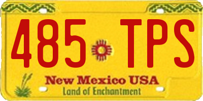 NM license plate 485TPS