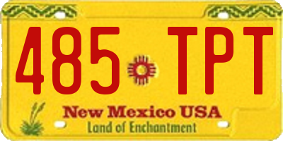 NM license plate 485TPT