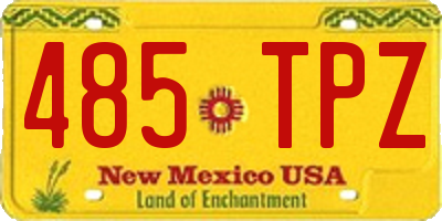 NM license plate 485TPZ