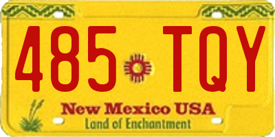 NM license plate 485TQY