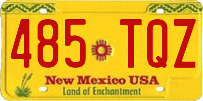 NM license plate 485TQZ