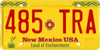 NM license plate 485TRA