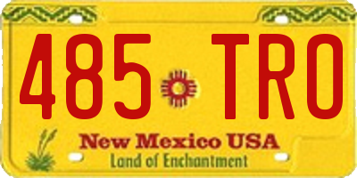 NM license plate 485TRO