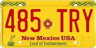 NM license plate 485TRY