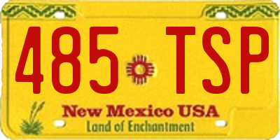 NM license plate 485TSP