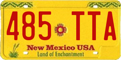 NM license plate 485TTA