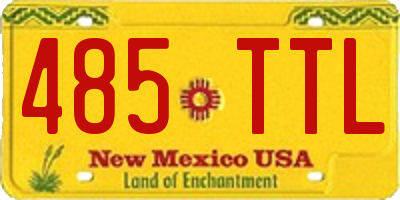 NM license plate 485TTL