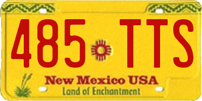 NM license plate 485TTS