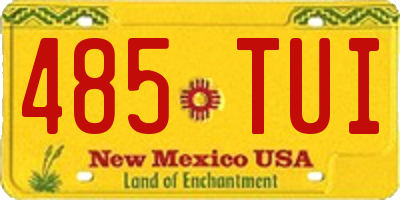 NM license plate 485TUI