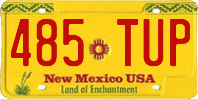 NM license plate 485TUP