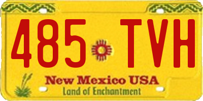 NM license plate 485TVH