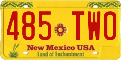 NM license plate 485TWO