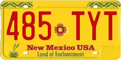 NM license plate 485TYT