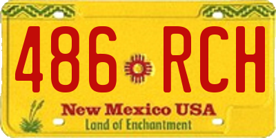 NM license plate 486RCH
