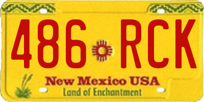 NM license plate 486RCK