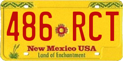 NM license plate 486RCT
