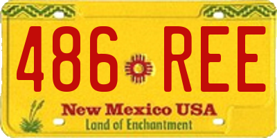 NM license plate 486REE