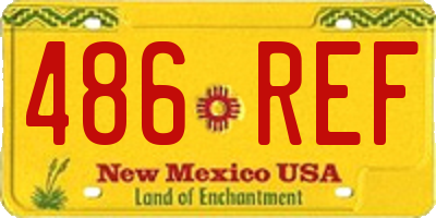 NM license plate 486REF
