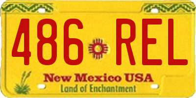 NM license plate 486REL