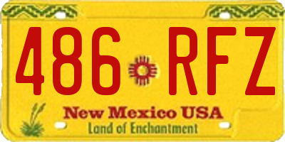 NM license plate 486RFZ