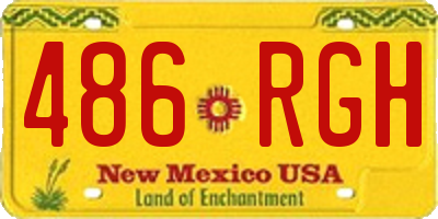 NM license plate 486RGH