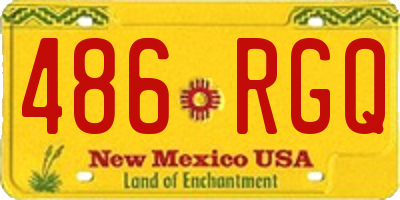 NM license plate 486RGQ